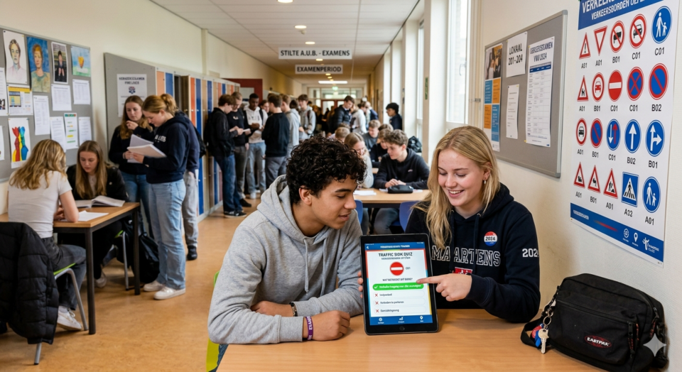 Oefenen met verkeersborden